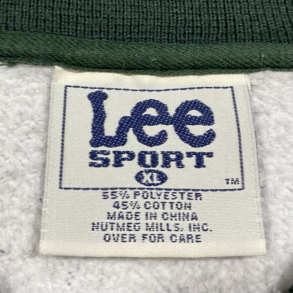 Green Bay Packers Lee Sport Sweatshirt XL Vintage 90s NFL Crewneck Gray - Picture 5 of 9